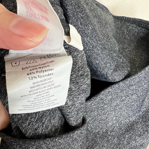 Zumba Fitness Capri Leggings XS Heather Black High Waist Cropped Pull On Active - Picture 5 of 7